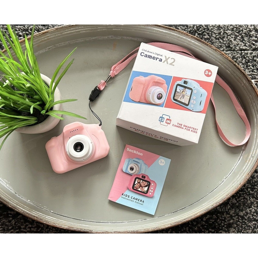 Children's Digital Camera X2‎ Pink With Box - Tested Working